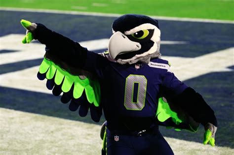 Seattle seahawks mascots blast